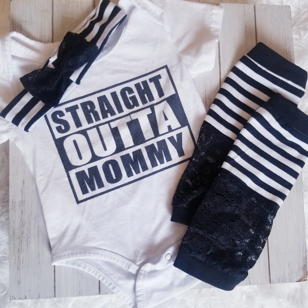 3pc baby girl outfit clothing set